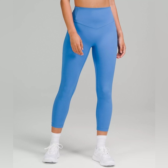 Lululemon Blue All The Right Places (ATRP) Crop 23" High Waisted Leggings - Picture 1 of 6
